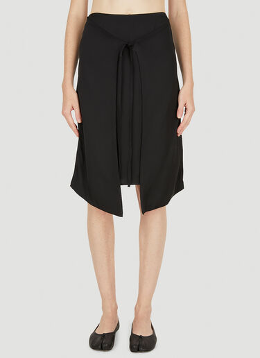 MM6 Maison Margiela Wrap Skirt Black mmm0249020