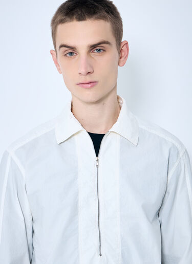 Dries Van Noten Cotton Zip-Up Shirt White dvn0160008