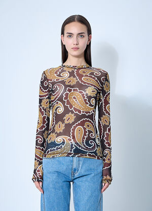 JW Anderson Underpinning Top Brown jwa0260004