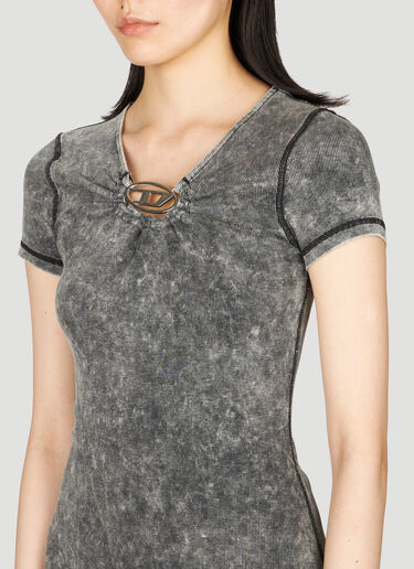 Diesel D-Crespe Mini Dress Grey dsl0255014