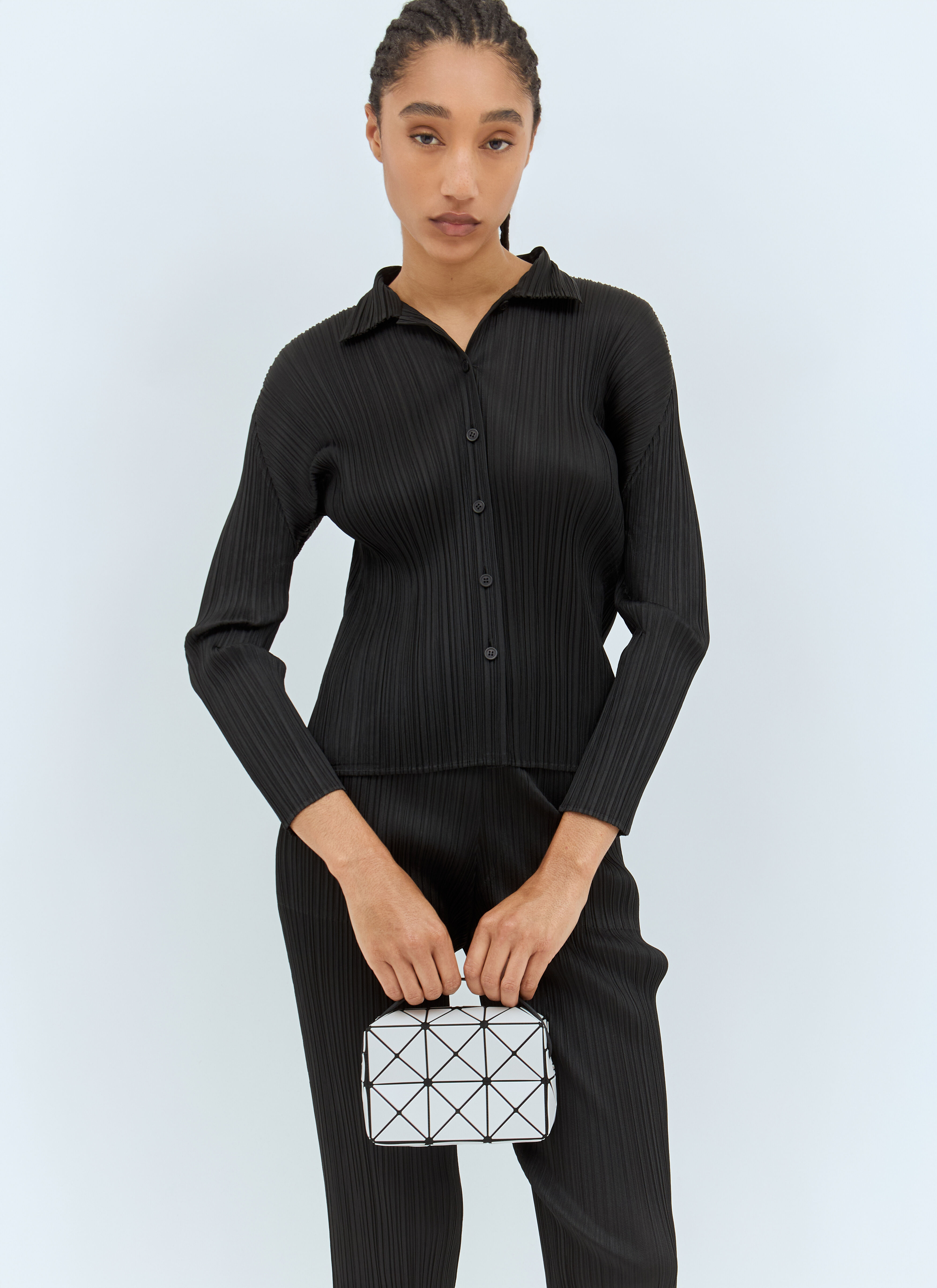 Bao Bao Issey Miyake Women's' Cuboid Shoulder Bag in Grey | LN-CC®