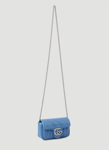 Gucci GG Marmont Super Mini Shoulder Bag Blue guc0250200