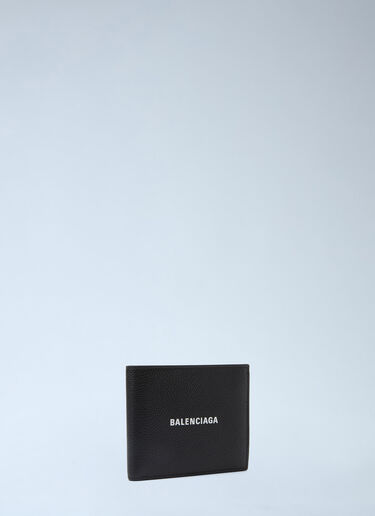 Balenciaga 双折徽标钱包 黑色 bal0143082