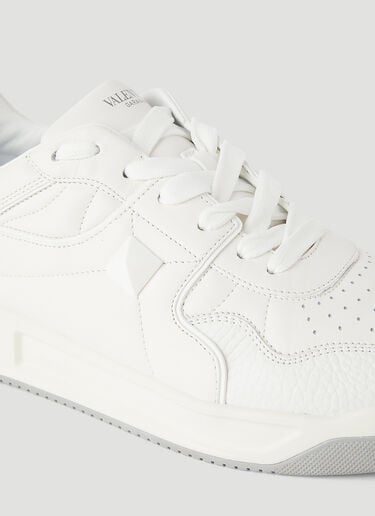 Valentino One-Stud Low-Top Sneakers White val0145064