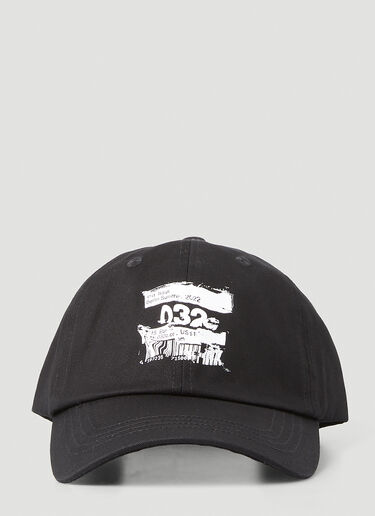 032C Glitch Barcode Baseball Cap Black cee0148013