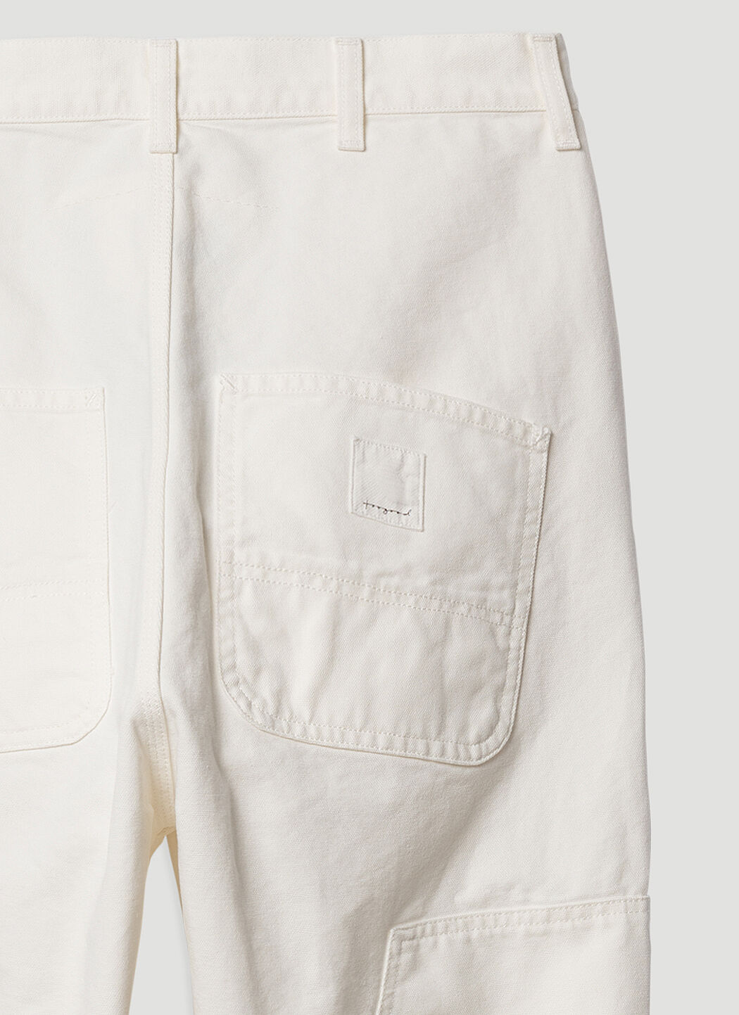 Carhartt double knee pants white top