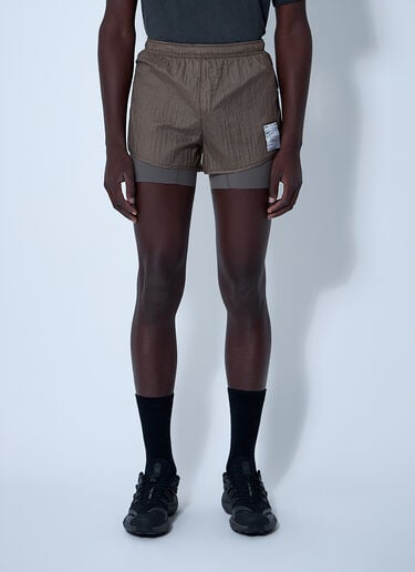 Satisfy Rippy 3 Trail Shorts Brown sat0160005