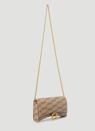 Hourglass BB Shoulder Bag Balenciaga Hourglass BB Shoulder Bag Brown bal0249078