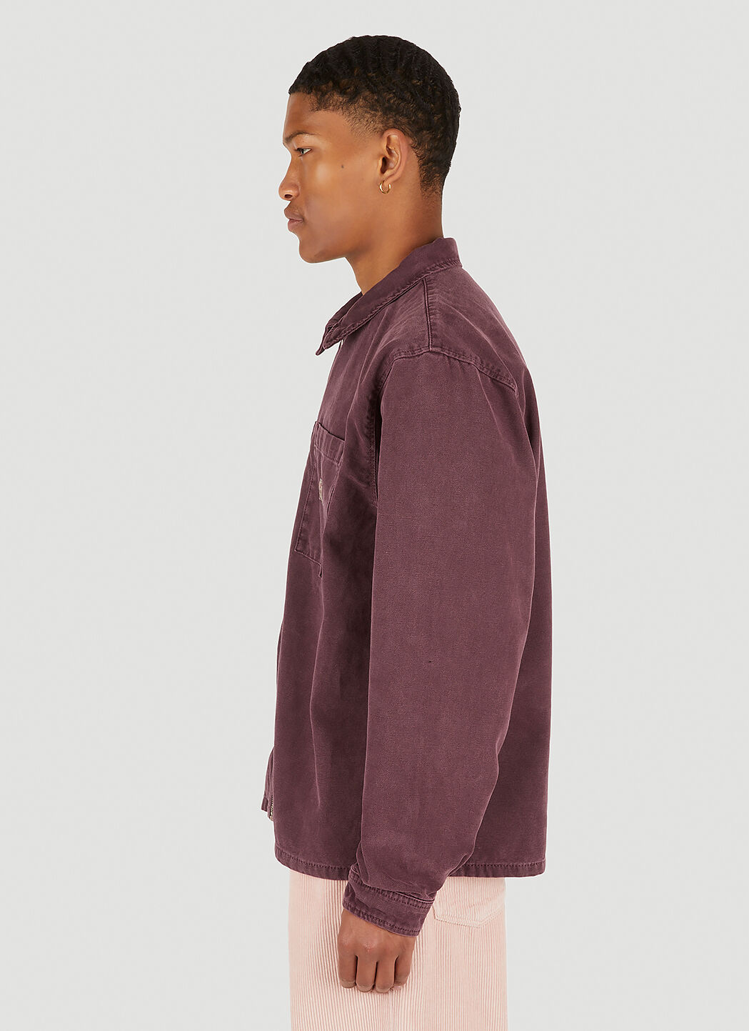 Stüssy Washed Zip Overshirt in Purple | LN-CC®