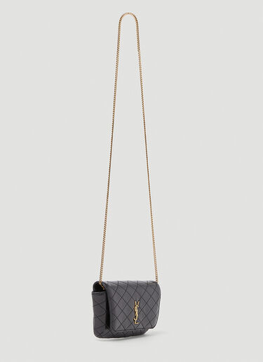 Saint Laurent 绗缝链条太阳镜盒 黑色 sla0252077