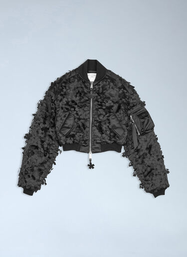 Cecilie Bahnsen x Alpha Industries MA-1 Bomber Jacket Black cai0264001