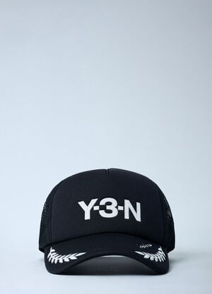 Y-3 X NBHD Logo Motif Baseball Cap Black ynb0162009