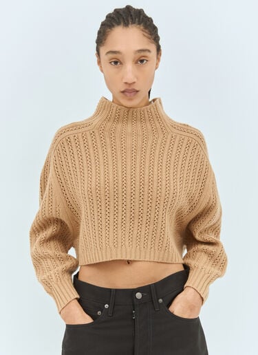 Max Mara Wool-And-Cashmer-Blend Sweater Beige max0257025