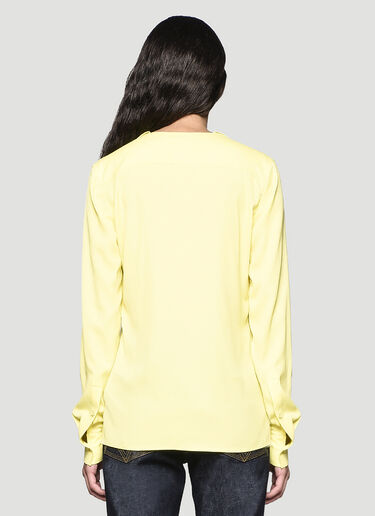 Bottega Veneta Ruffled-Trim Shirt Yellow bov0243023