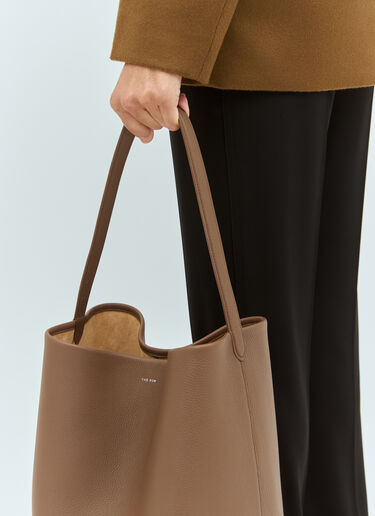 The Row Large N/S Park Tote Bag Khaki row0257024