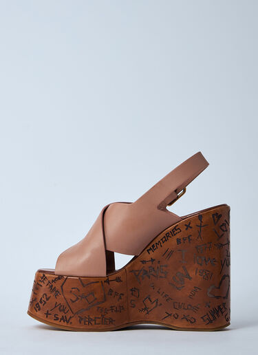 Chloé Maxime Wedge Sandal Pink chl0261025