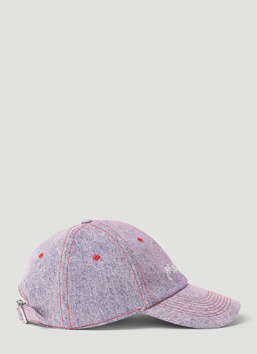 Marni Logo Embroidery Baseball Cap Purple mni0255037