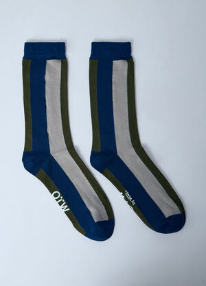 ERL OTW Striped Socks Light Blue erl0160018