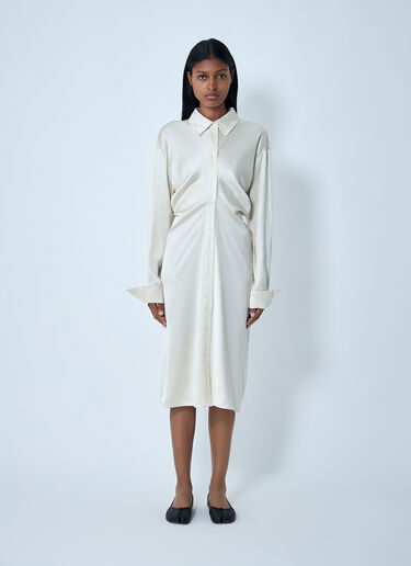 TOTEME Slouch Shirt Dress White tot0262020