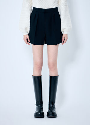 Max Mara Wool Canvas Shorts Brown max0260007