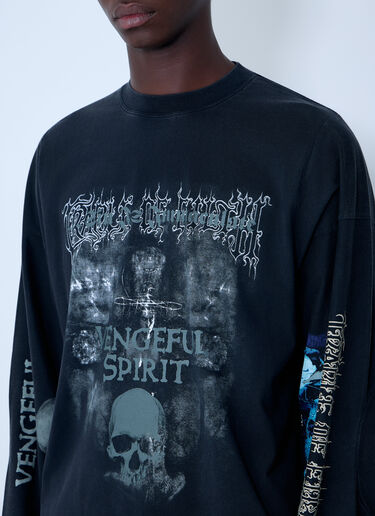 Vetements Cof Spirit Cut-Up T-Shirt Black vet0162007