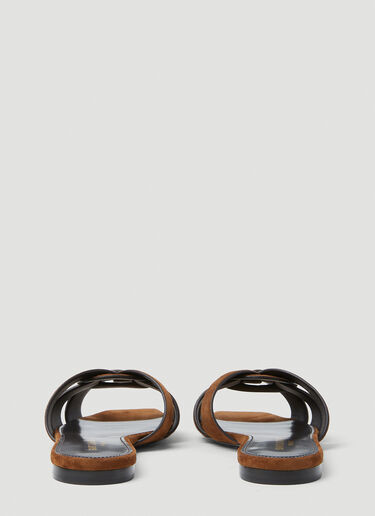 Saint Laurent Tribute Sandals Brown sla0253053