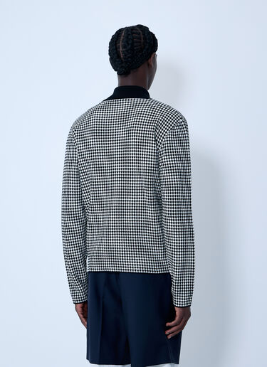 Houndstooth Zip-Up Shirt Jil Sander Houndstooth Zip-Up Shirt Grey jil0163001