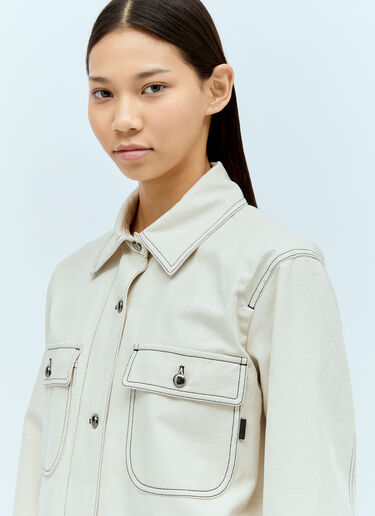 Max Mara 드릴 재킷 화이트 max0256026