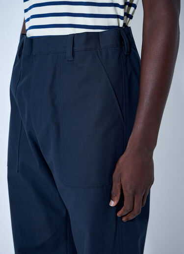 Prada Wide-Leg Tailored Trousers Blue pra0164032