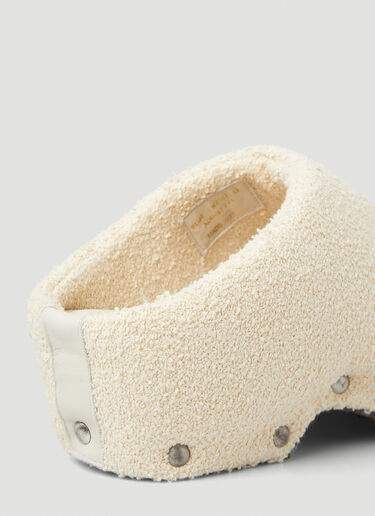 Acne Studios 纹理屐鞋 乳白 acn0248037