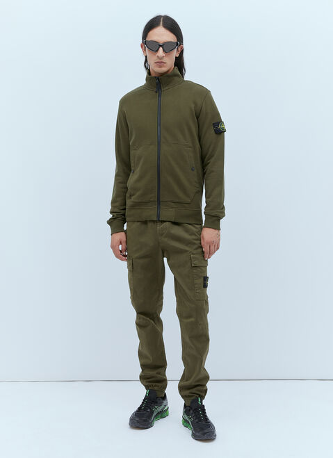 Charlie Constantinou Compass Patch Zip-Up Sweatshirt Blue cco0154003