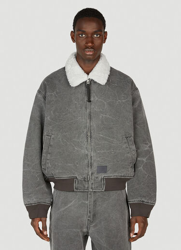 Acne Studios Canvas Bomber Jacket Grey acn0151012
