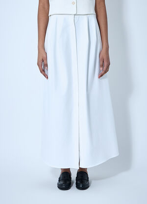 Max Mara Pleated Midi Skirt Beige max0260035