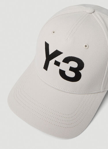 Y-3 ロゴ刺繍ベースボールキャップ ライトグレー yyy0152055