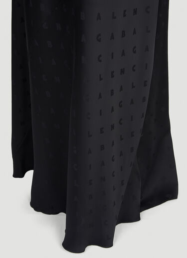 Balenciaga Racer Back Long Dress Black bal0251003