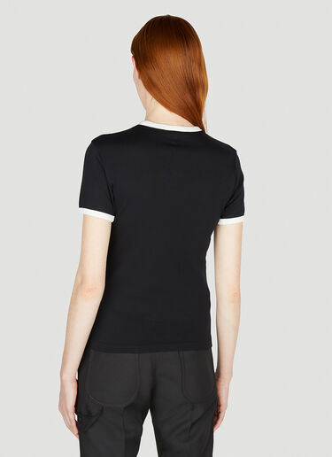 Courrèges Contrast Trim T-Shirt Black cou0251036