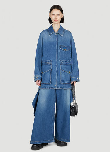 Burberry Draped Jeans Blue bur0252064
