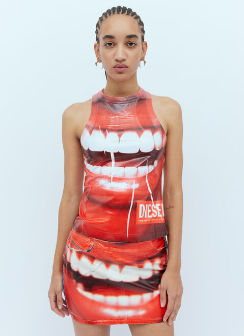 Diesel T-Finisi Coated Tank Top Red dsl0254025
