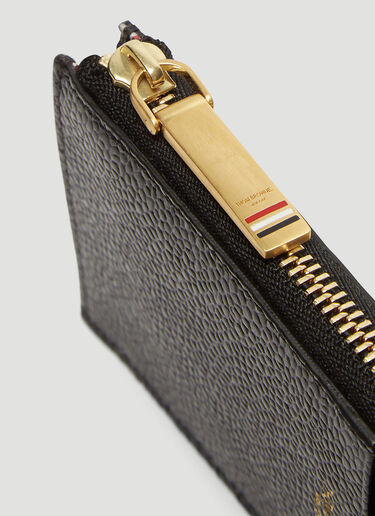 Thom Browne HALF ZIP HOLDER Black thb0132038