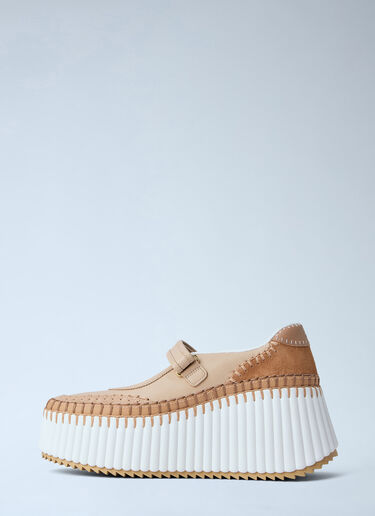 Chloé Nama Platform Sneakers Brown chl0264032