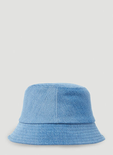 Isabel Marant Haley Logo Bucket Hat Blue ibm0251041