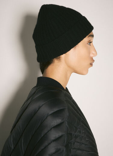 Moncler x Rick Owens 울 & 캐시미어 비니 햇 블랙 mcs0358019