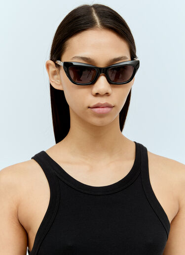 Burberry Cat-Eye Logo Sunglasses Black lxb0255005