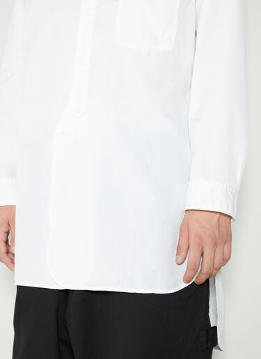 Yohji Yamamoto Triple Collar Long Shirt White yoy0154001