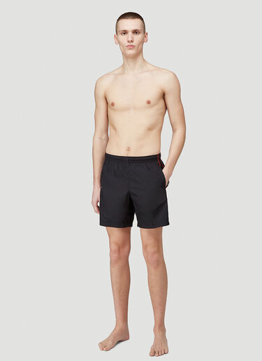 Alexander McQueen Selvedge Swim Shorts Black amq0144018