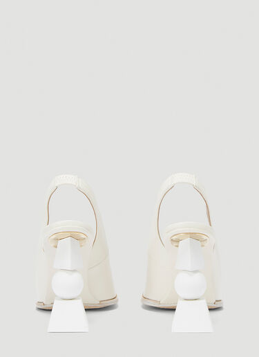 Jacquemus Les Chaussures Valerie Heeled Pumps White jac0242037