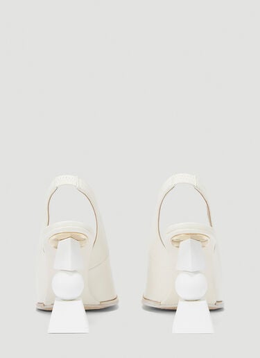 Les Chaussures Valerie Heeled Pumps Jacquemus Les Chaussures Valerie Heeled Pumps White jac0242037