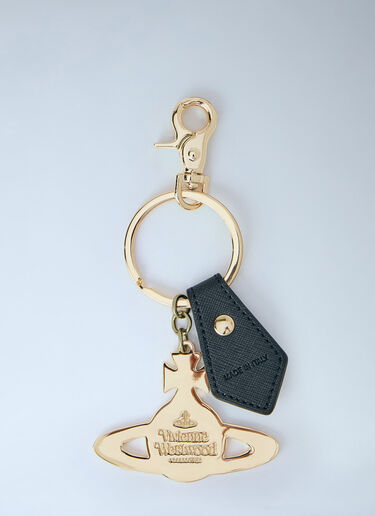 Vivienne Westwood Hammered Orb Keyring Gold vvw0264019
