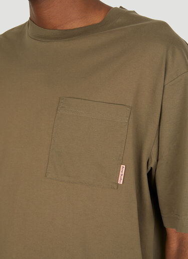 Acne Studios Patch Pocket T-Shirt Green acn0150039