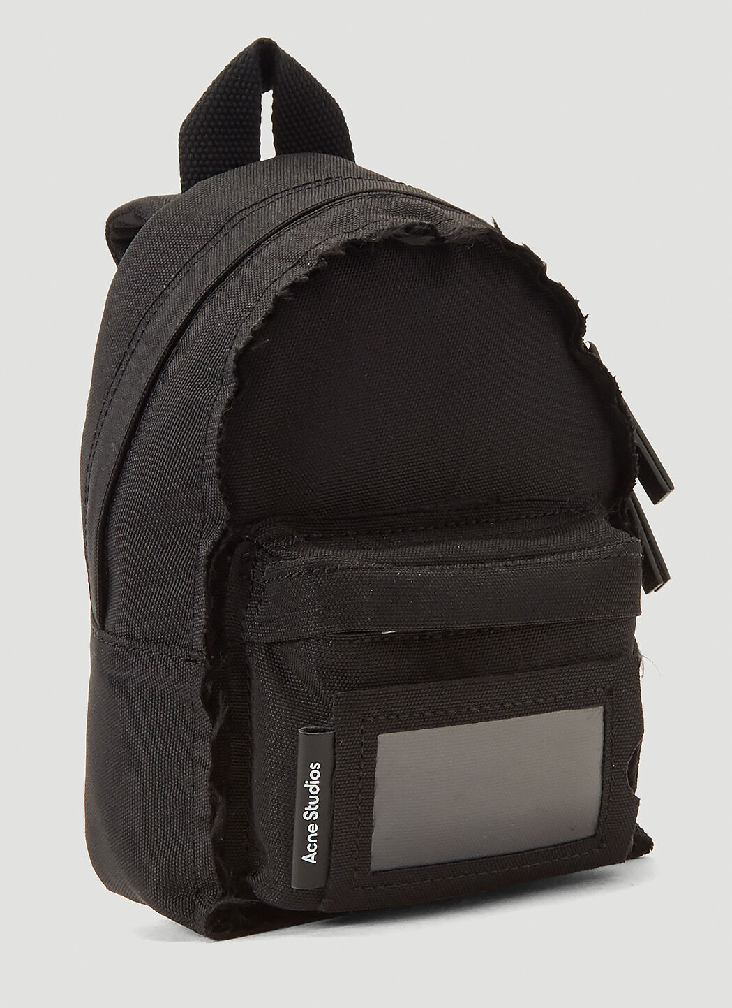 Acne Studios Mini Raw Edged Backpack in Black LN CC